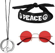 Boland Hippie headband glasses necklace set - Costume Accessory