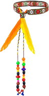 Widmann Hippie headband with beads and feathers - Costume Accessory
