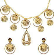 Widmann Set gypsy necklace and earrings - Costume Accessory