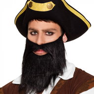 Boland Pirate beard black - Costume Accessory