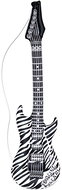 Widmann Inflatable guitar zebra - Costume Accessory