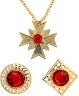 Widmann Dracula necklace and rings set - Costume Accessory