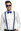 Blue set of accessories glasses suspenders bow tie