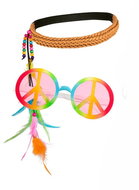 Boland Hippie glasses set with headband - Costume Accessory