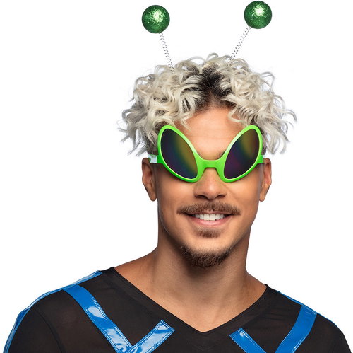 Boland Alien headband and glasses set - Costume Accessory - Main image