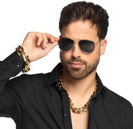 Boland Badass set (necklace, bracelet and party glasses) - Costume Accessory