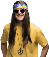 Boland Set Boland Hippie John (headband, glasses, wig and necklace) - Costume Accessory