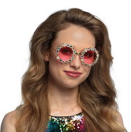 Boland Hippie glasses with rhinestones - Costume Accessory