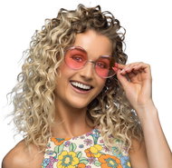 Boland Hippie sunglasses XL pink - Costume Accessory