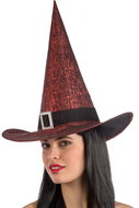 Carnival Toys Red witch hat metallic - Wide-Brimmed Hat