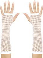 Widmann Fingerless gloves white mesh - Costume Accessory