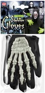 Widmann Gloves hands skeleton children's - Costume Accessory