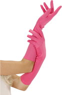 Widmann Pink neon gloves - Costume Accessory