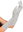 Silver long women's gloves
