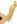 Golden long women's gloves