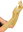 Golden long women's gloves