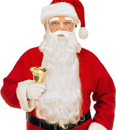 Widmann St. Nicholas beard and eyebrows, white - Costume Accessory