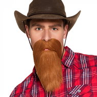Boland Fullbeard cowboy, brown - Costume Accessory