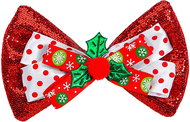 Widmann Christmas bow tie red - Costume Accessory