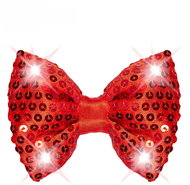Widmann Red flashing sequin bow tie - Costume Accessory