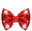 Red flashing sequin bow tie