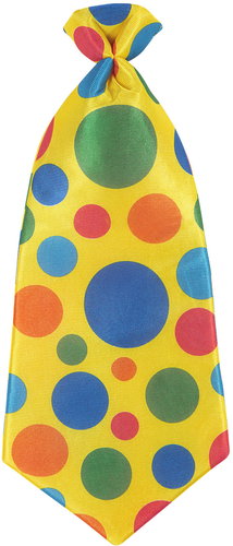 Widmann Maxi gelbe Clown-Krawatte - Kostüm-Accessoire - Hauptbild
