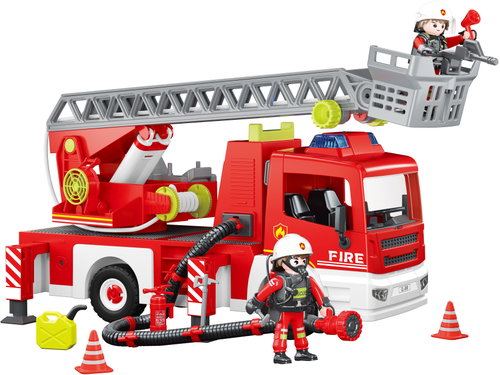 Wiky Fire truck with ladder, 40 cm - Game Set - Main image