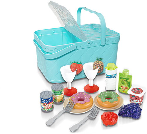 WIKY Picnic Basket Set 18 pcs - Toy Kitchen Food - Main image