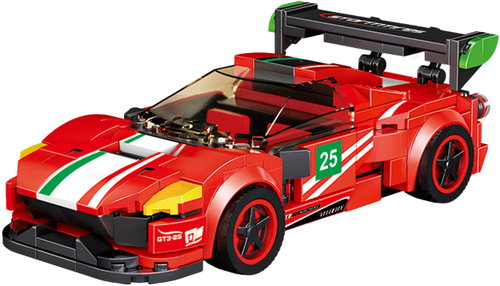WIKY Red Car 16.5cm - Building Set - Main image