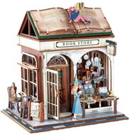 WIKY 3D Wooden Model Kit - Bookshop 14.5 × 16 × 18cm - Building Set