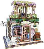 WIKY 3D Wooden Model Kit - Flower Shop 14.5 × 17.1 × 21.8cm - Building Set