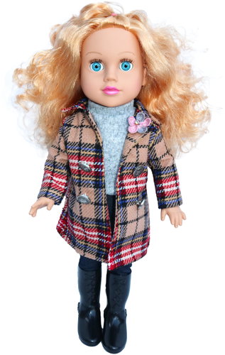 Wiky Doll with coat and sound effects 48 cm - Doll - Main image