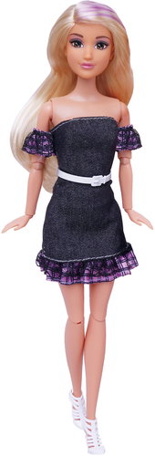 Wiky Doll in black dress 30 cm - Doll - Main image