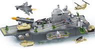 WIKY Aircraft carrier with vehicles and soldiers set 47 cm - Ship