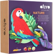 WIKY OKTO Nature Výtvarná modelovací sada Papoušek Ara červený - Creative Kit
