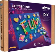 WIKY OKTO Lettering Výtvarný set malování hmotou "Fun" 30 × 40 cm - Creative Kit