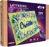 WIKY OKTO Lettering Výtvarný set malování hmotou "Create" 30 × 40 cm - Creative Kit