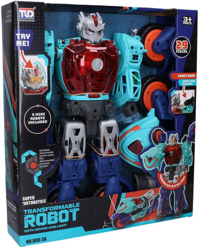WIKY Auto Robot with Robots Set 29pcs - Autorobot - Main image