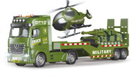 WIKY Military tractor 55 cm and helicopter with effects, set - Toy Car Set