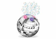 WIKY Bublifuk disco koule se světelnými efekty 50 ml 13 cm - Bubble Maker
