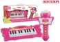 Bontempi Mini klávesnice a mikrofon Karaoke 35 × 10 × 3,5 cm růžová - Herní set