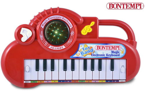 Bontempi Electronic keys with light effects red - Children's Electronic Keyboard - Main image