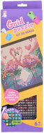 Wiky Bead Mosaic Flamingos 31 × 32.5cm - Toy Jigsaw Puzzle