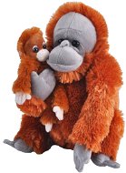 WILD REPUBLIC Orangutan, samice s mládětem 38 cm - Soft Toy