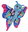 Cuddly hugger - butterfly blue