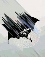 Zuty - Abstract painted batman II, 40×50 cm, stretched canvas on frame - Painting by Numbers