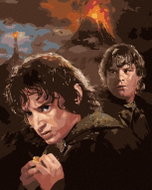 Zuty - Frodo and Sam at Mount Doom (Lord of the Rings), 40×50 cm, without frame and without canvas s - Painting by Numbers