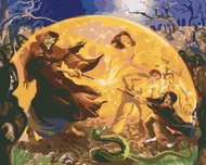 Zuty - Harry potter and lord voldemort - duel of wizards, 40×50 cm, without frame and without canvas - Painting by Numbers