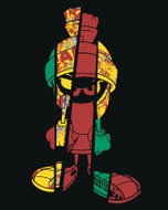 Zuty - Colorful marvin martian (looney tunes), 40×50 cm, stretched canvas on frame - Painting by Numbers