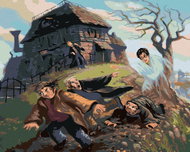 Zuty - Harry Potter and the Invisibility Cloak, 40×50 cm, without frame and without canvas shut off - Painting by Numbers